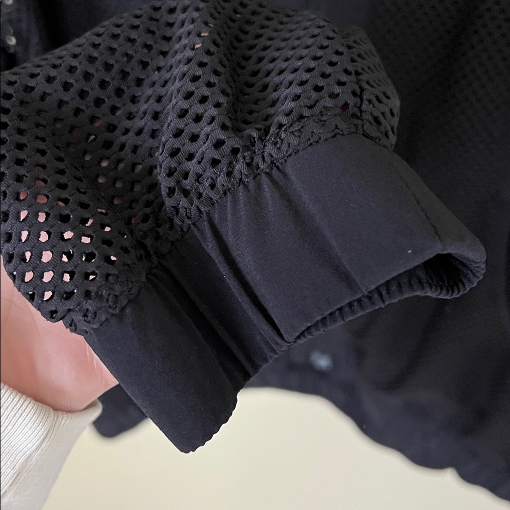 Lululemon black sheer mesh zip jacket - Picture 7 of 11